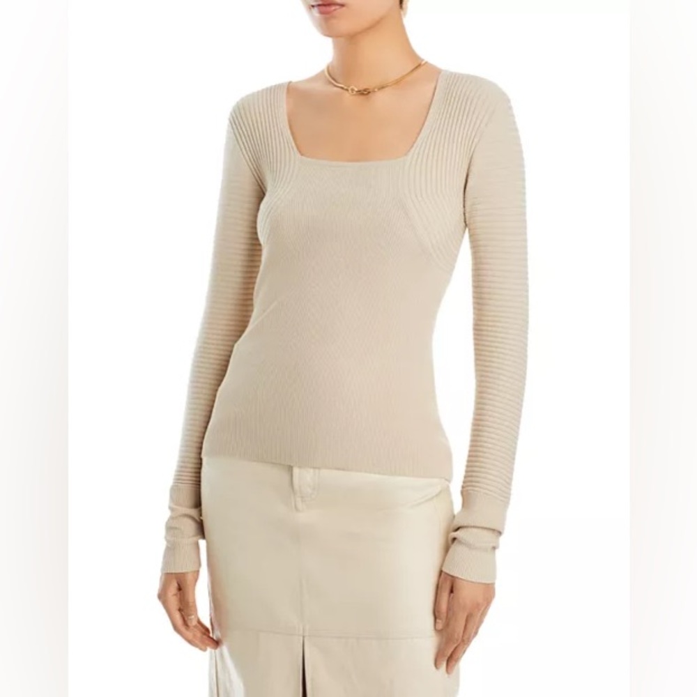 By Malene Birger Laril Viscose Blend Sweater Neutral
Size L NWT Stone Minimalist